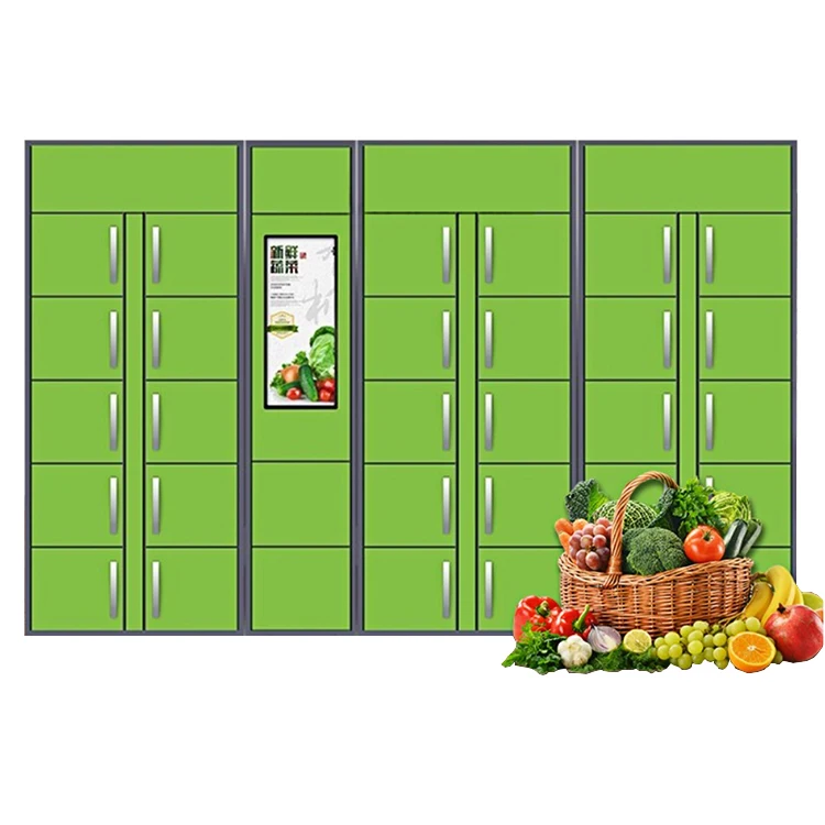 Intelligent Cooling Vegetable Fruit Self Pick up Locker Online Chilled Parcel Frozen Food Delivery Refrigerated