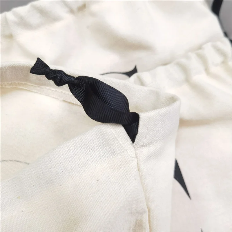 Chuanghua Personalized Nature Cotton Kids Clothing Pouch packaging Cotton Bags With Custom Printed Logo Luxury Dust Bag