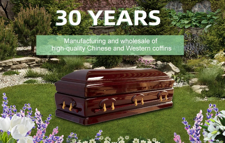 Sapele Wooden Horse Belly Solid Wood High Gloss Varnish Coffin Cross Price