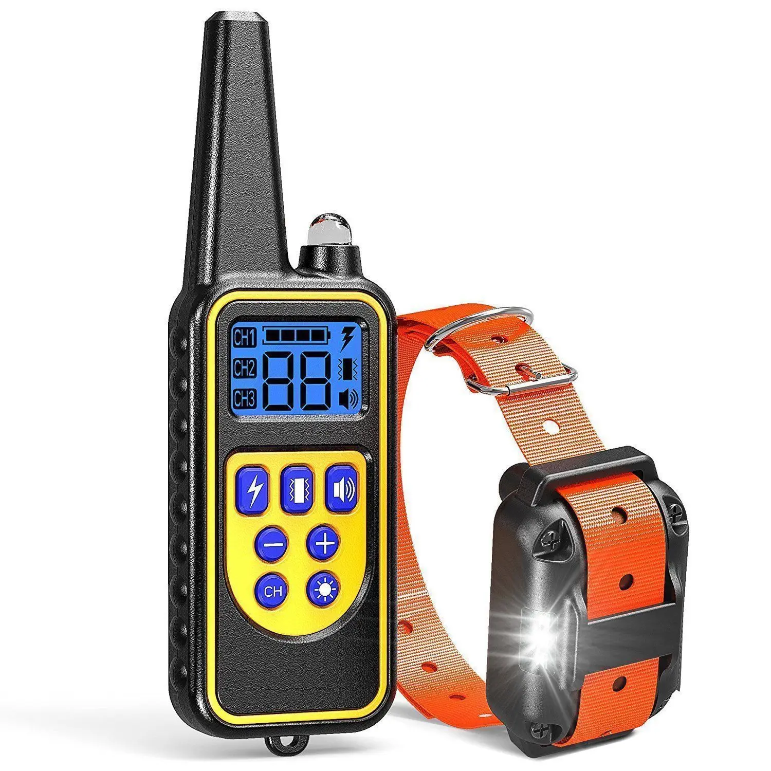 Pet Supplies Warning sound Vibration and Electric shock Buzzer light Dog trainer Remote control Dog Training E Collar
