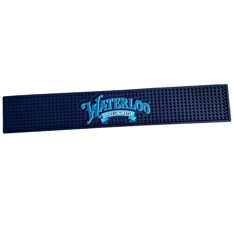 Custom Logo Sublimation Soft Silicone Rubber Bar Mat with Standard Size Nitrile Blank PVC Accessories