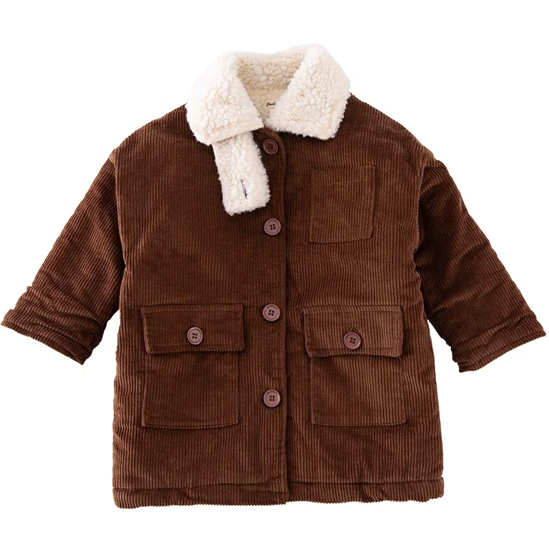 
2020 kids clothing of boys coat for winter thicken warm corduroy children velvet coat 