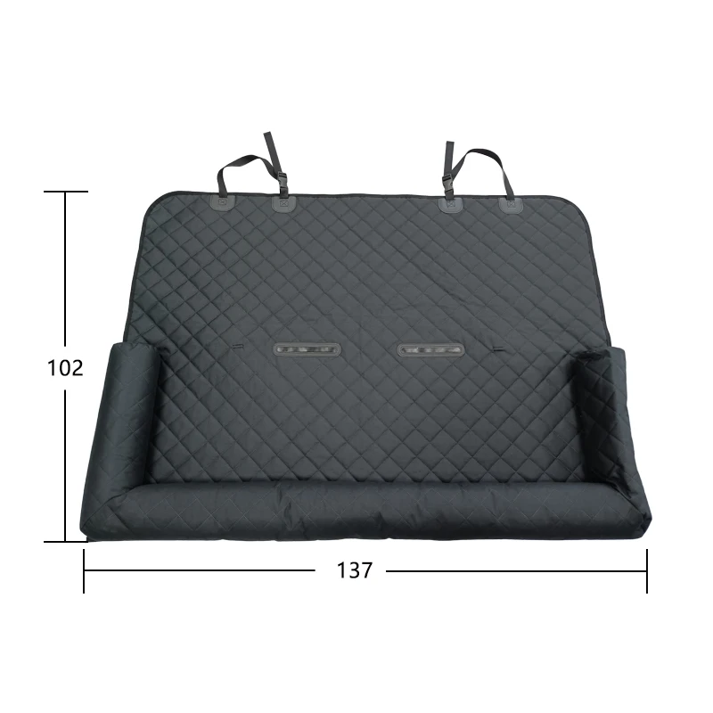Waterproof Car Dog Back Seat Cover Oxford 600D Polyester Pet Car Seat Waterproof Cover With Machine Washable Material