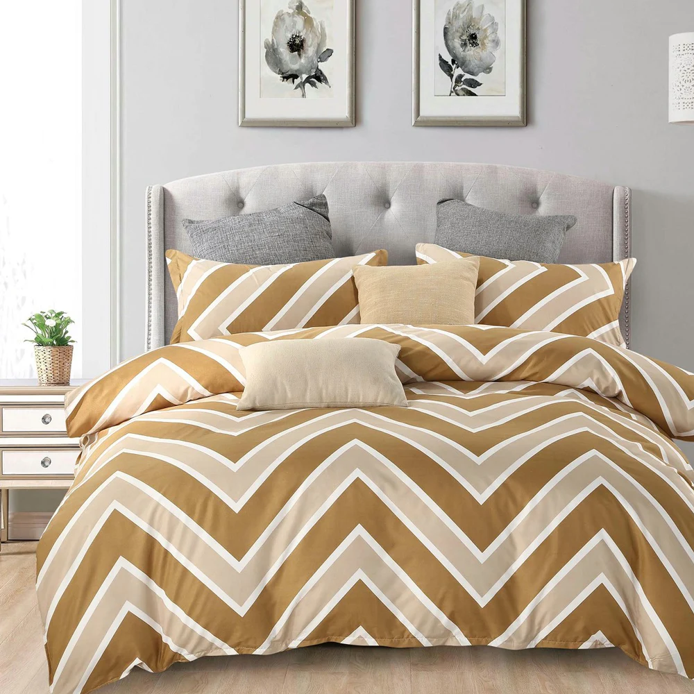 Черный комплект постельного белья из 100% полиэстера