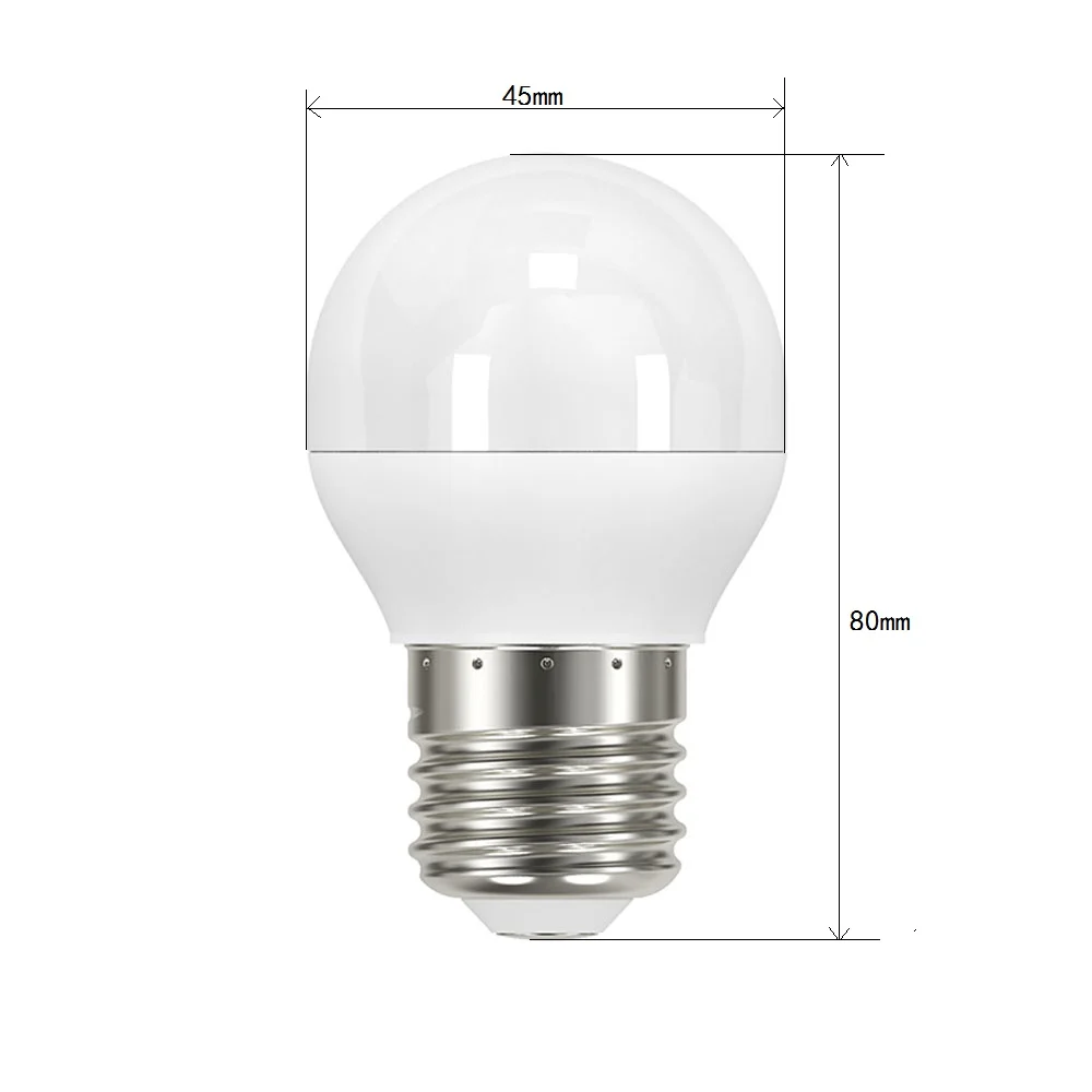 Матовые светодиодные лампы накаливания G45 E27 E14 оптом