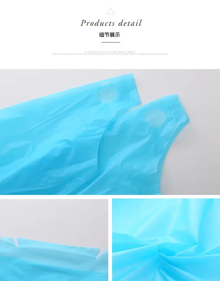 
CPE Apron Disposable Long Sleeve custom Isolation Anti-static Clothing Aprons 