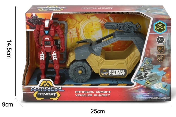 Искусственные боевые машины Игровой набор-Soilder и военный автомобиль