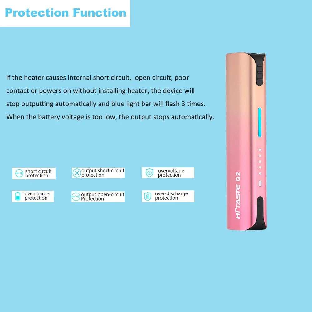 
NEW heating not burn smoke free Hitaste Q2 Heated Tobacco Product for tobacco sticks 