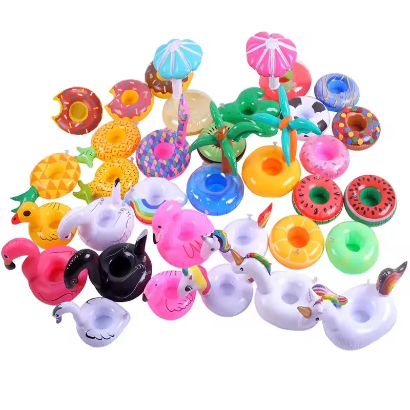 inflatable swim ring  Beach Cup Holder Inflatables Summer Cup Holder Inflatable Drink Holder Fruit And Drinking Coolers