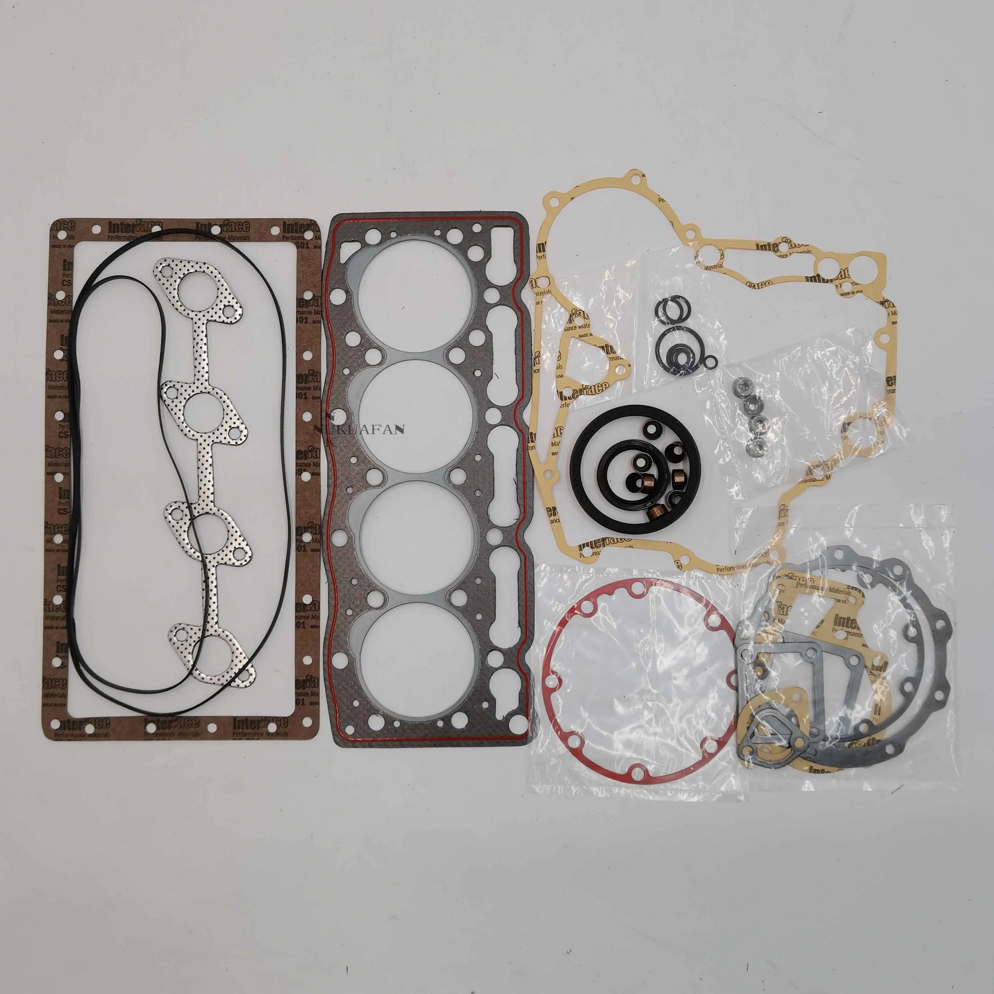 Engine 4D78 V1505  Construction Machinery Parts  Head  gasket    complete kit  For  Kubota