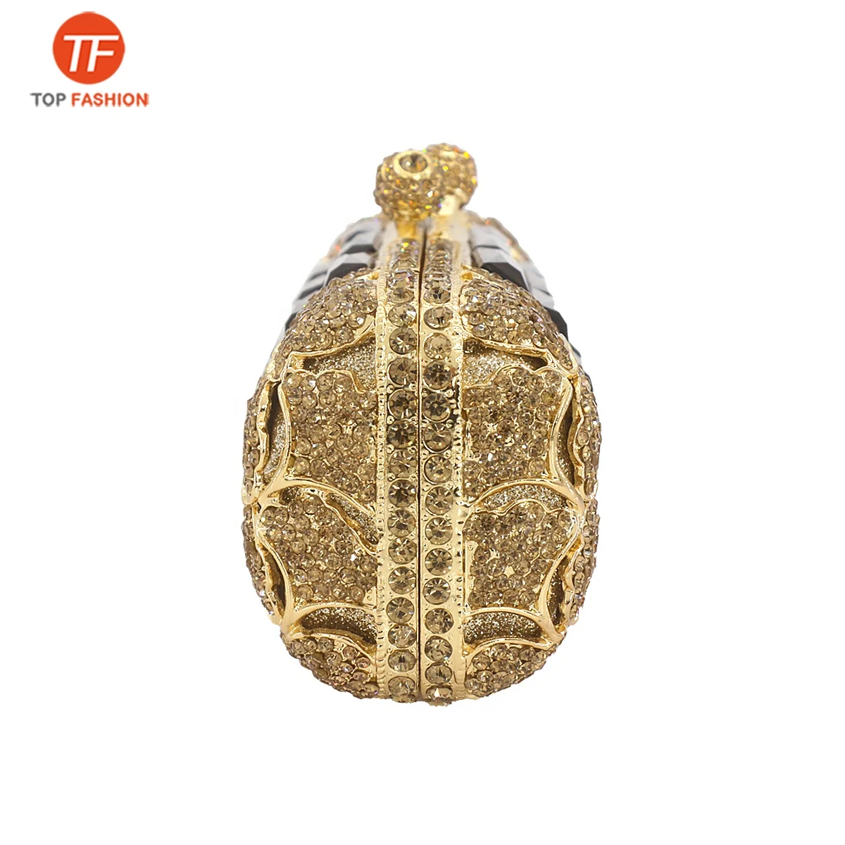 
Factory wholesales Glass Diamond Evening Bag Long Cylinder Clutch Handbag for Party 