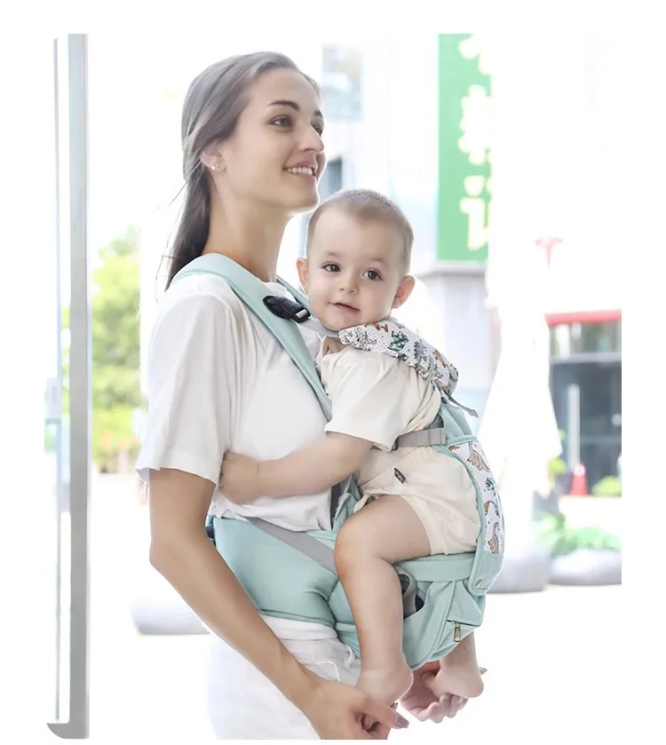 Baby waist stool lightweight four-season sitting stool baby carrier multi-functional front and back cuddling carrier for outings