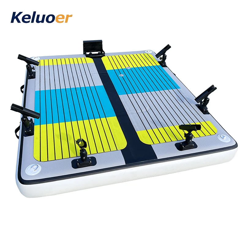 Inflatable Fishing Pontoon Portable Fishing Boat Air Cushion Water Fishing Platform