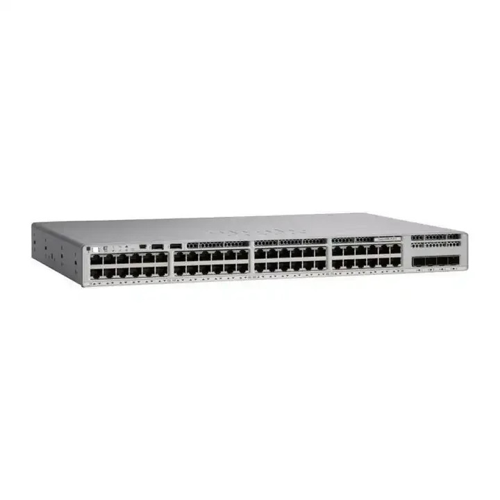 Оригинальный C9300L-48PF-4X-E 48-портовый сетевой коммутатор POE + ethernet