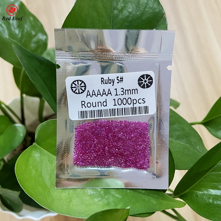 Redleaf ювелирные изделия рубиновые драгоценные камни корунд 5 # круглый бриллиантовый огранка свободный драгоценный
