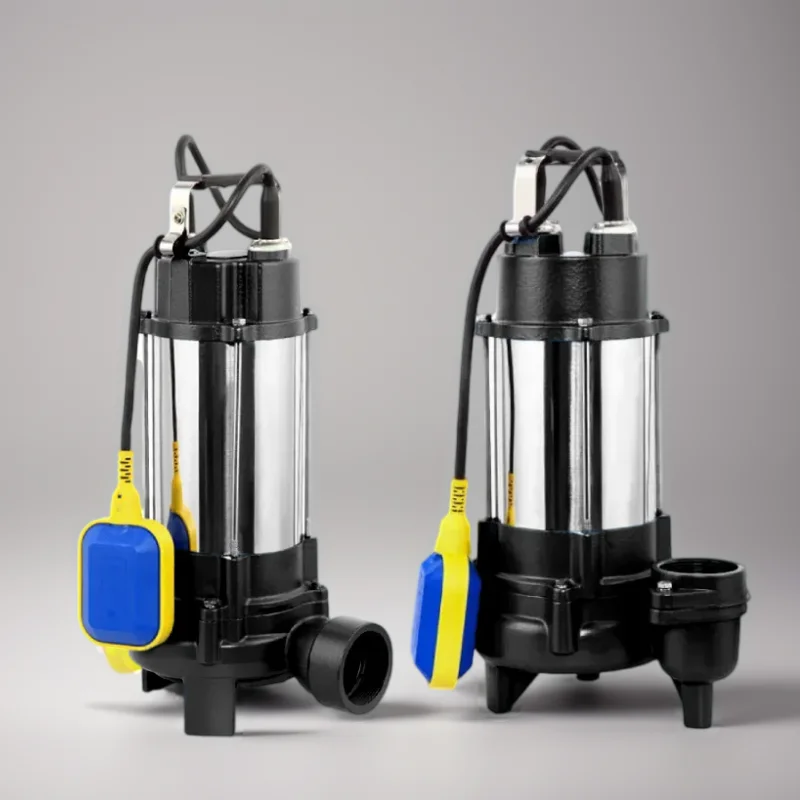 V-Type Cut Water High Pressure Small Electric Water Submersible Sewage Pumps For Irrigation With Float Switch