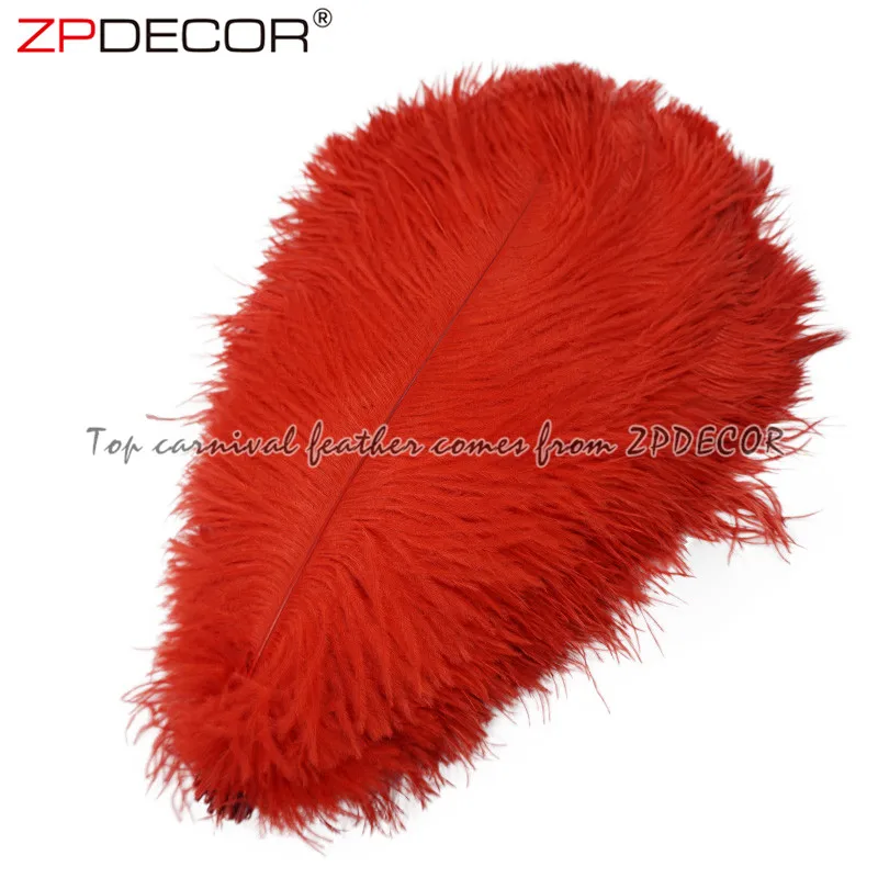 ZPDECOR завод оптовый запас 35-40 см Дешевые Крашеные страусиные перья для