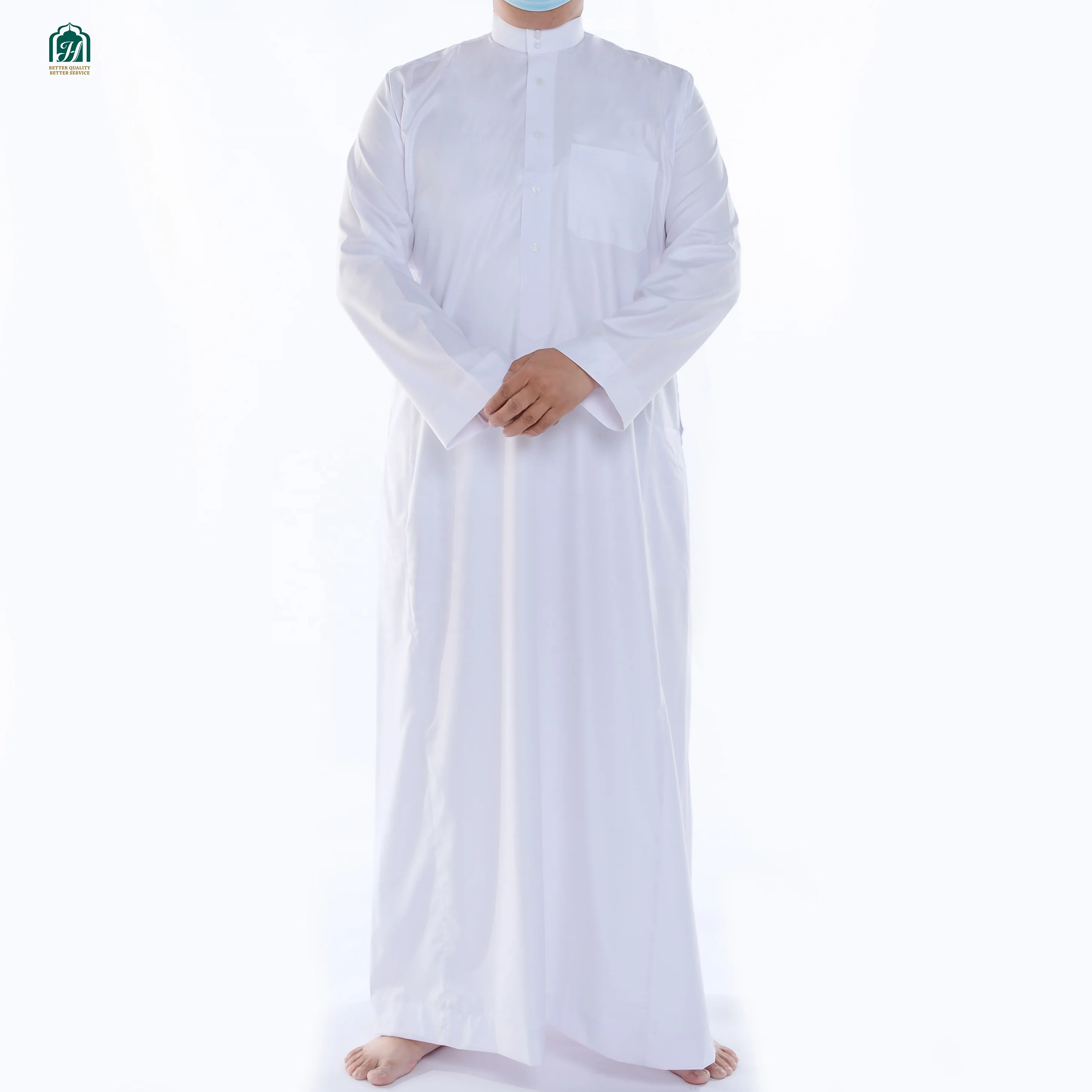 Long Silk Nightgown  White Boski Cloth For Arabian Soiree Dress Robe Lighting