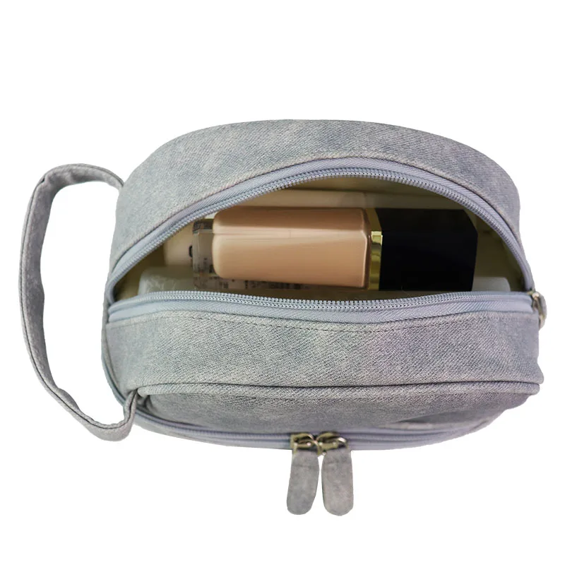 Functional Cosmetic Bag Women Fashion Travel Make Up Necessaries Organizer Zipper Makeup Case Pouch Toiletry Kit Bag