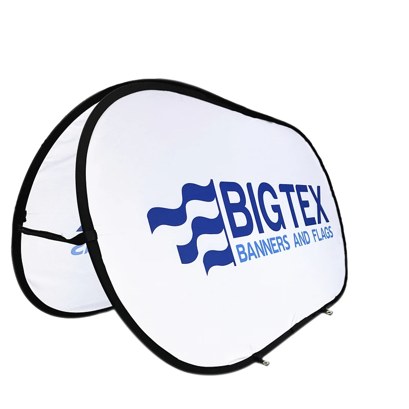 Oval banner A Frame Banner with customized Logo