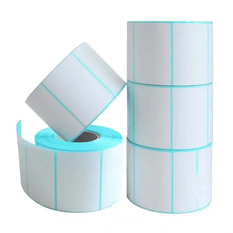 Wholesale Custom Blank 4x6 shipping labels Direct Thermal Paper Barcode Sticker Label Direct Thermal Paper Jumbo Rolls