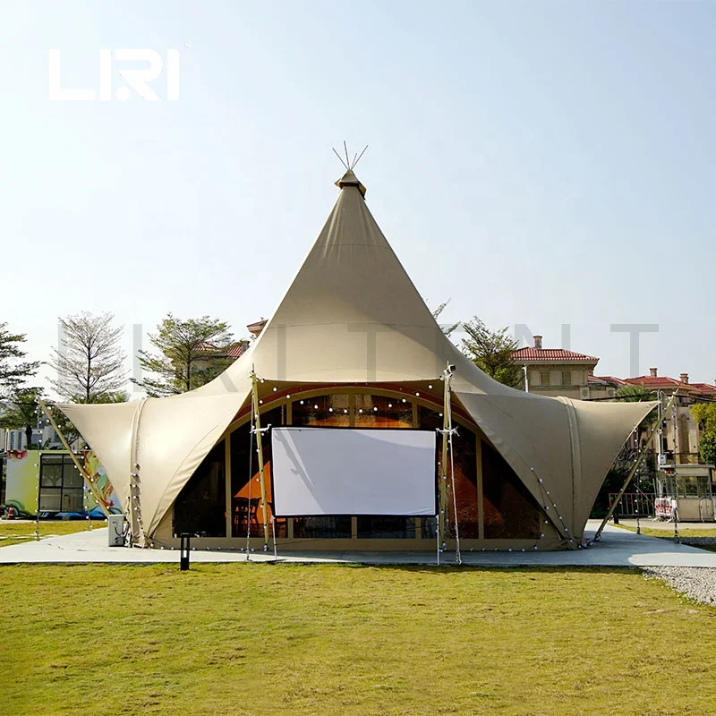 Large size pogada teepee indian pyramid indian tipi wedding party event tents for sale
