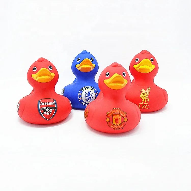 Wholesale Promotional Custom Soft PVC Bath Duck Squeeze Floating Plastic Club Rubber Duck
