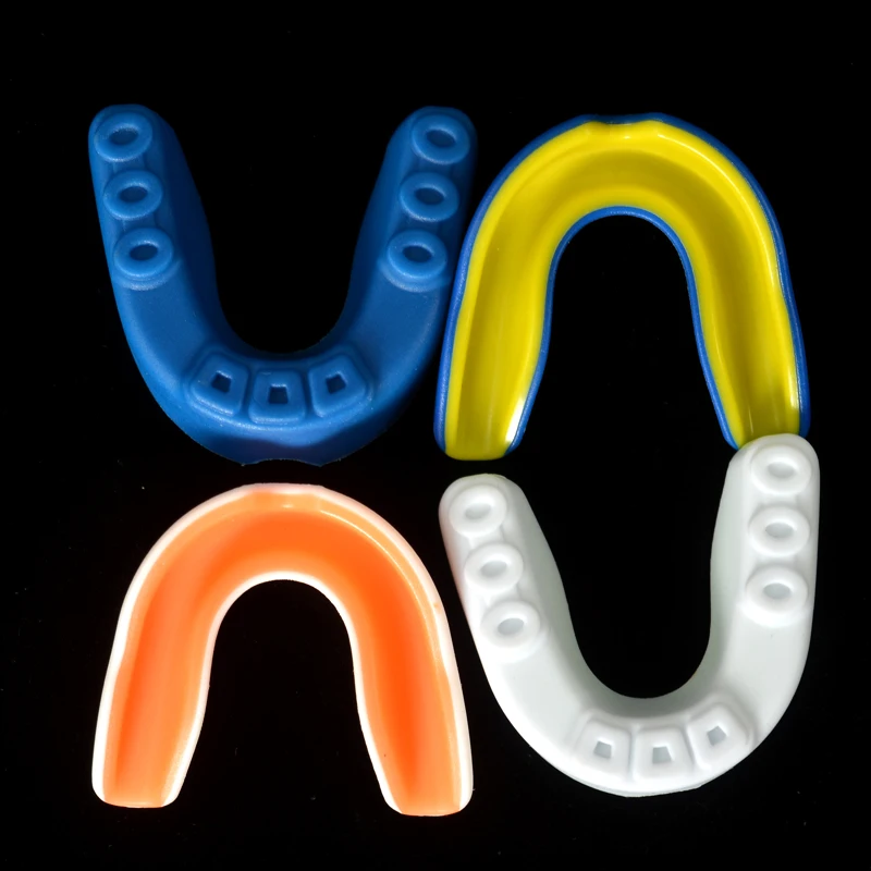 Custom logo Factory manufacturing 2-layers gym youth adults sports mouth guard protection EVA tooth guard
