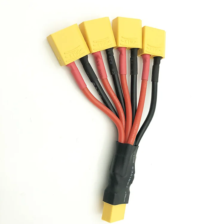 Amass Xt90 To Xt60 Male Female Xt60h Connector Conversion Adapter Plug Parallel Cable 18awg 100mm Wire For Rc Lipo Battery