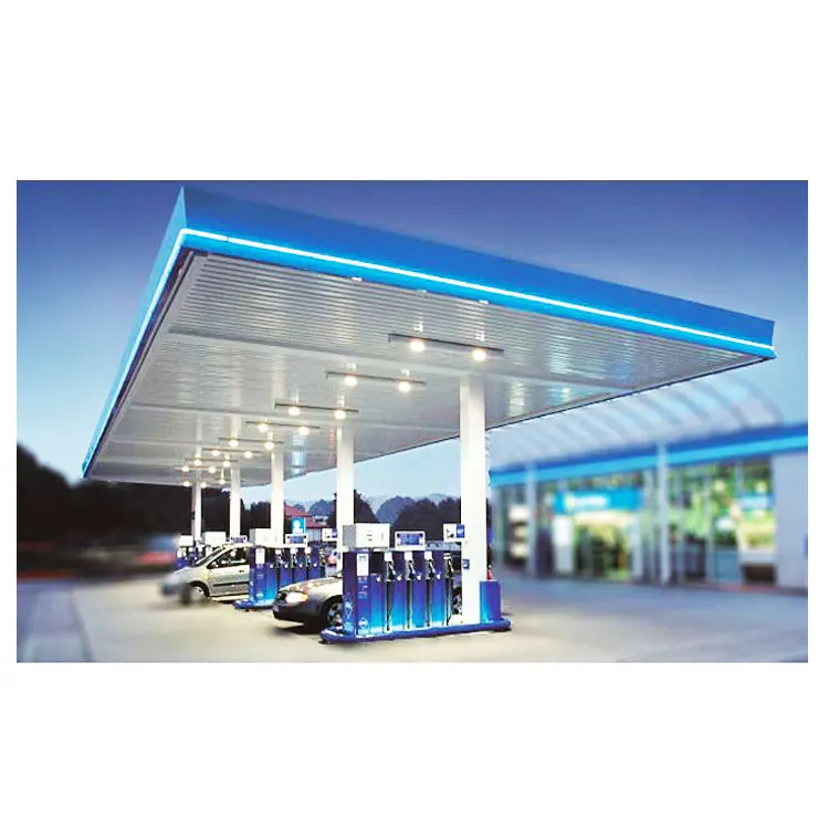 Заводская заправочная станция, крыша, заправочная станция, заправочная станция, навес