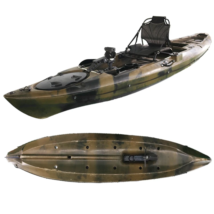 Cheap Plastic Canoe Ocean Kayak With Pedales Sit On Top Foot Pedal Power Fishing Kayak For Sale