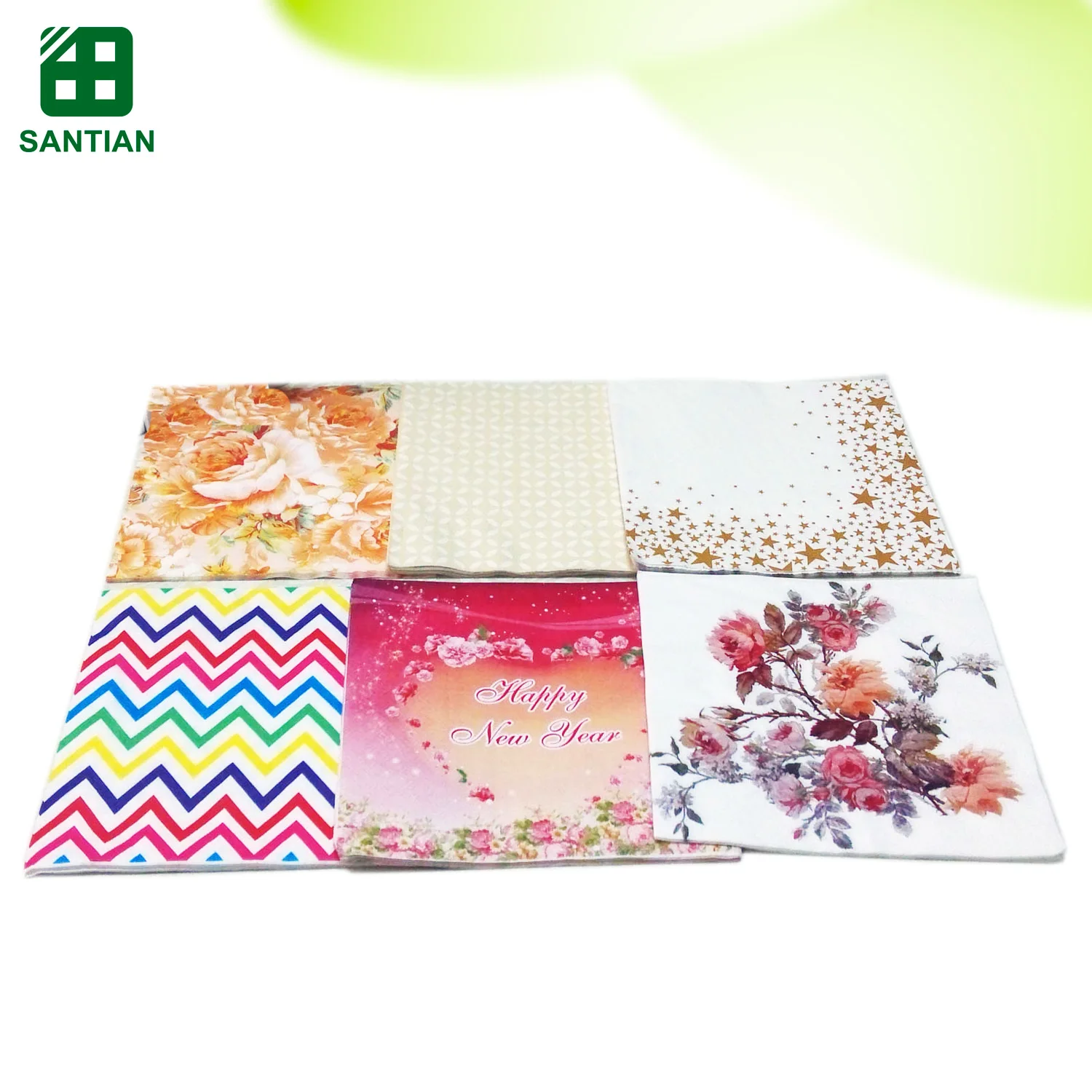 Beautiful Printing Paper Napkins With Decorative Images