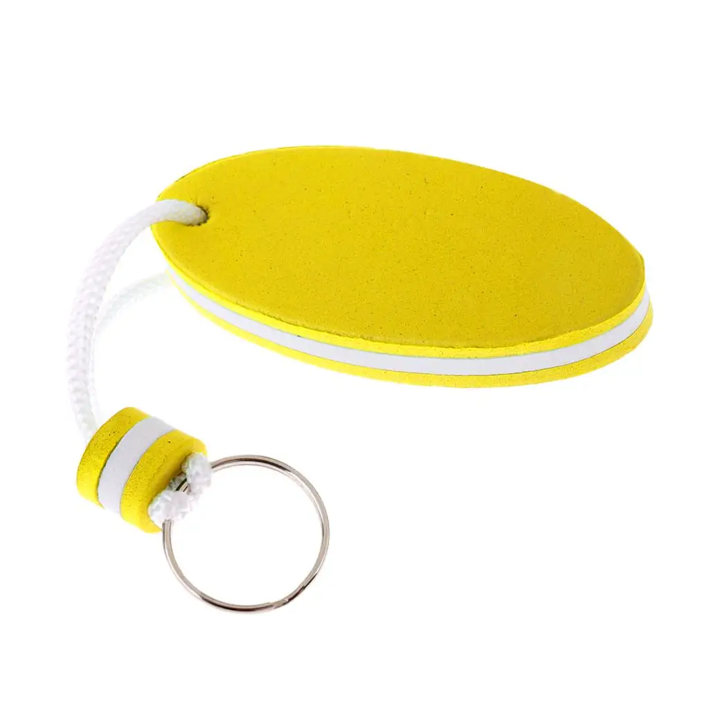 Sandwich colors yellow green Oval Floating Keychain  premium eva croc keychain eva foam key chain floating keychain