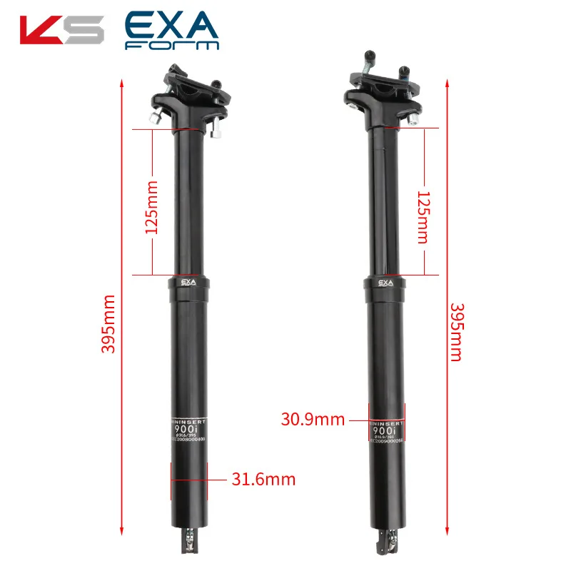 EXA Form 900I MTB Dropper seatpost adjustable height MTB bike 30.9/31.6mm Cable Remote hand control hydraulic Lift seat tube