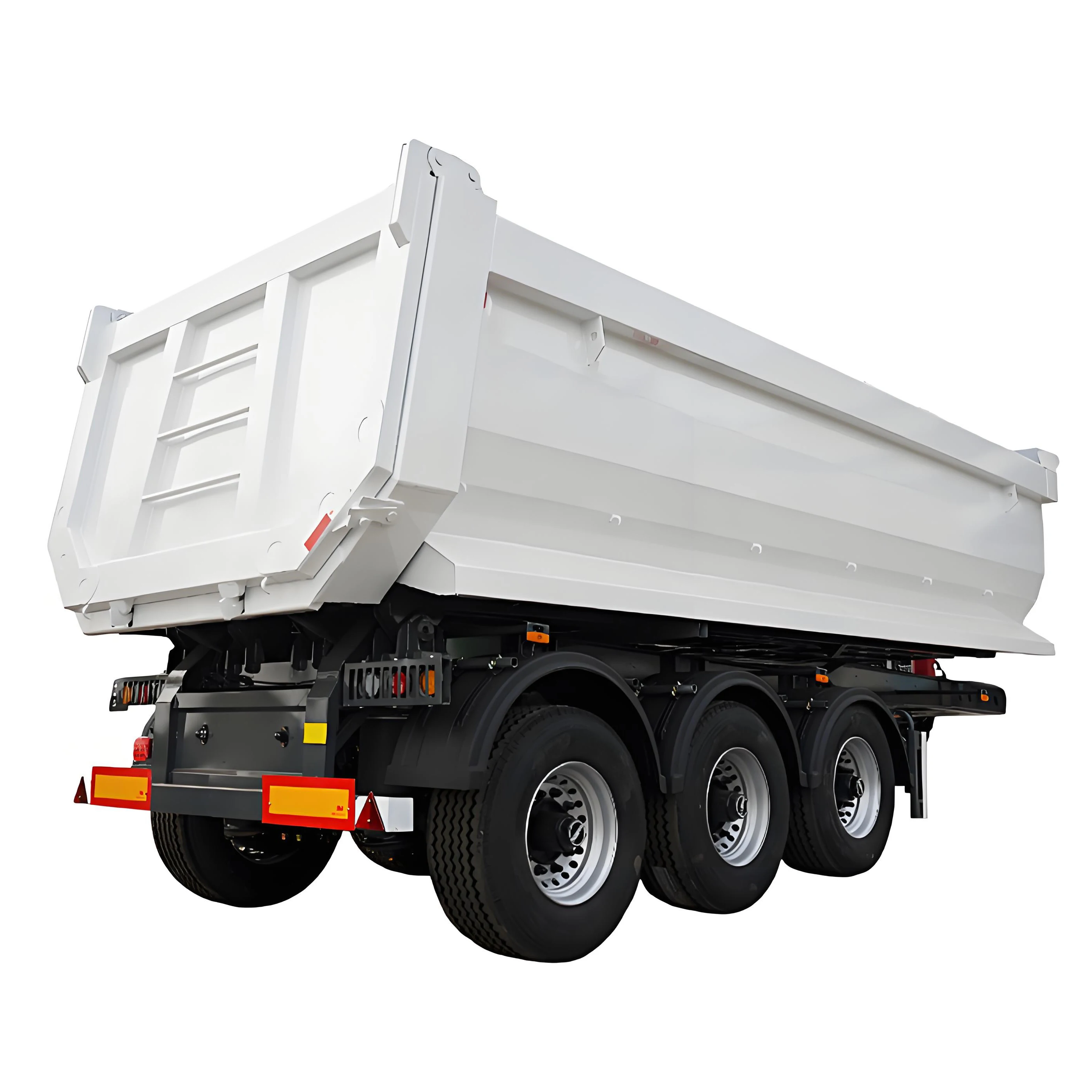 China Factory U Shape Transport 47m3 4xle Rear-tipper Trailer Dump Truck for Sale