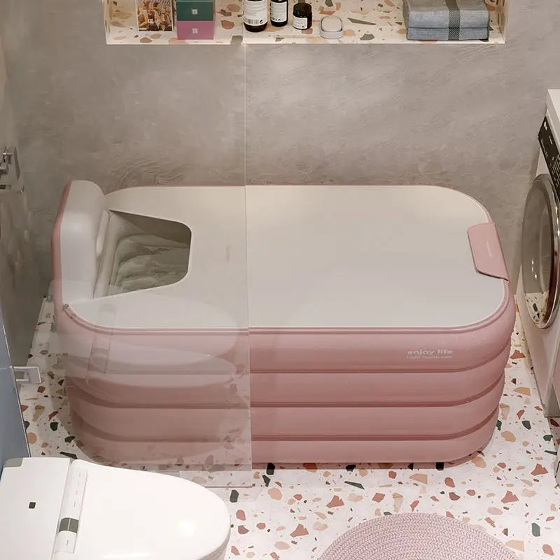 140cm 160cm Luxury Sweat Steam Bathtub Pvc Ice Plunge Baths Inflatable Icebath Ice Plunge Foldable Baby Adult Bathtub