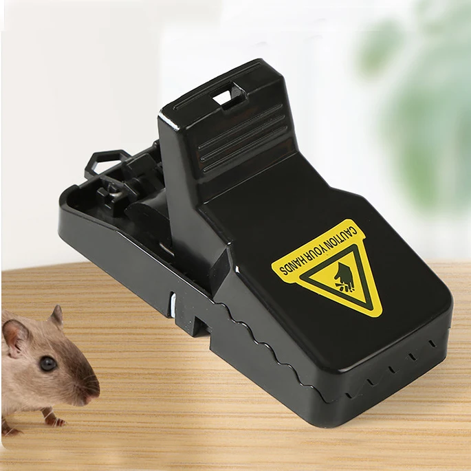 Smart Self-locking Mousetrap Safe Firm Transparent Household Mouse Catcher Plastic Mice Reusable Indoor Outdoor Rat Trap