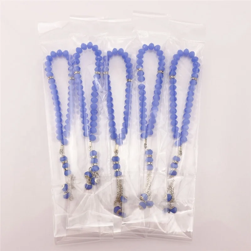 10mm Crystal Rosary Prayer Beads Muslim Bead Jewelry Ismamic Glass Bead Bracelets