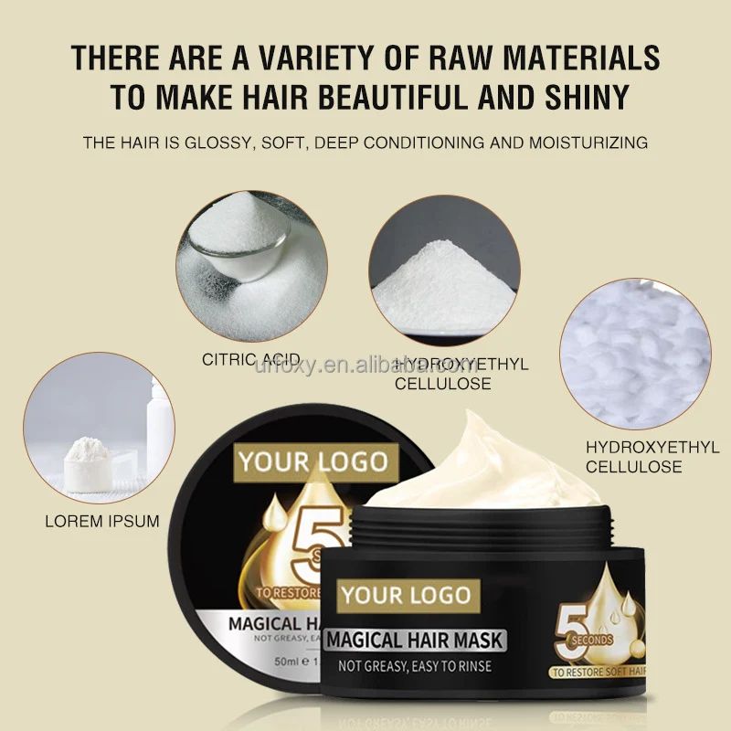Private Label Instant Repair Magical Treatment Hair Mask Organic Deep Moisturizing Nourishing Hair Mask For Dry And Damaged Hair
