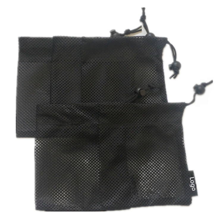 Wholesale Custom Foldable Small Net Nylon Mesh Drawstring Bag for gift  Mesh bags