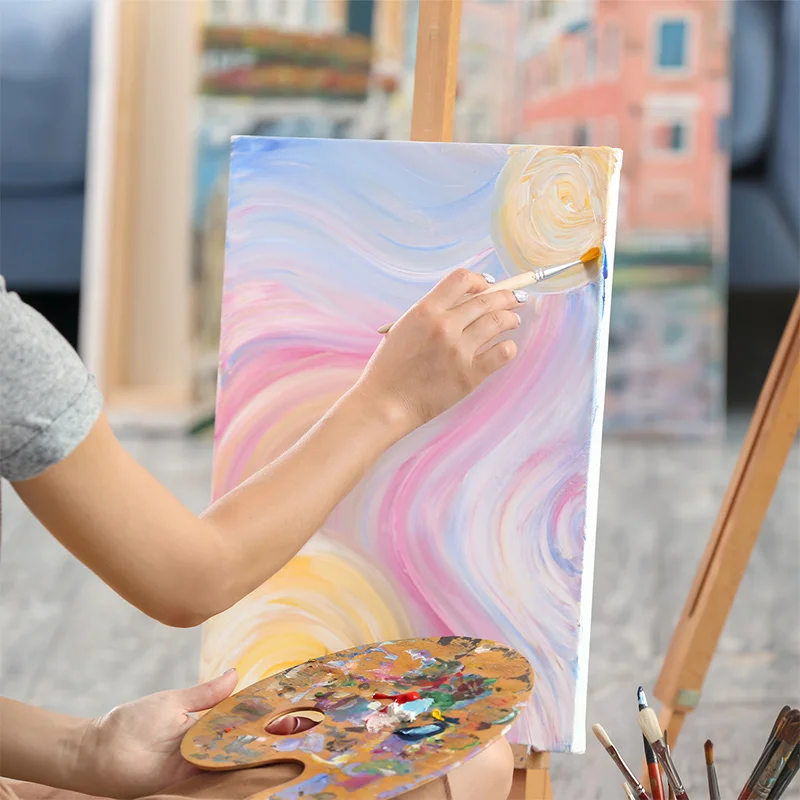 Phoenix Wholesale Stable 100% Linen Acrylic Triple Primed Blank Stretching Print Canvas Art Frame