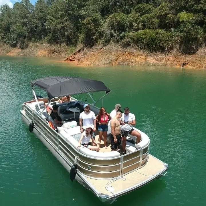 High quality 15ft-38ft aluminum happy family party time multi-functional pontoon boats for sale