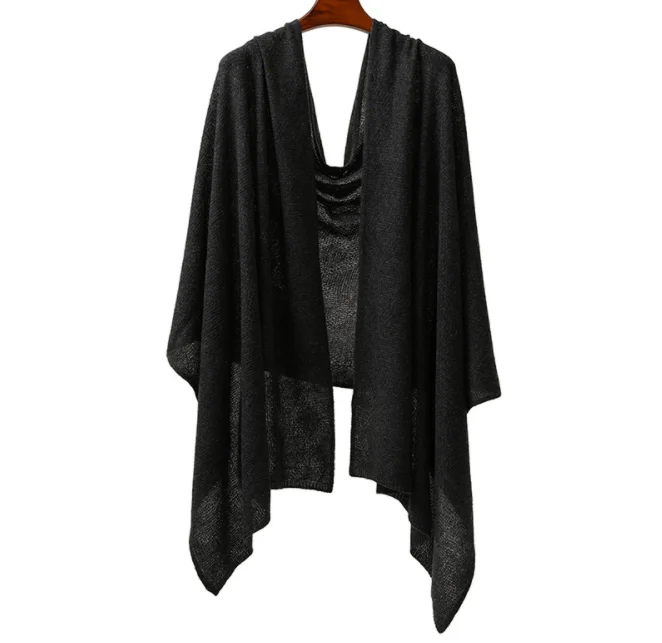 fashion factory wholesale style Ladies knitting rhomboidal checked cashmere shawl