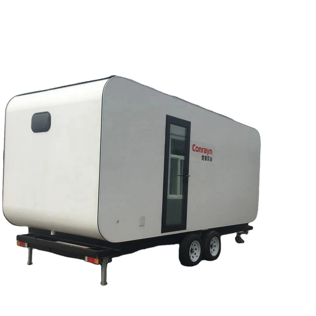 Portable smart mobile truck ready to delivery prefab outdoor tiny houses trailer home movable truck fast food shop
