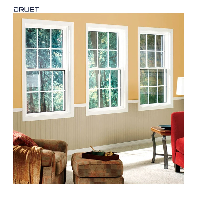 Yanyi DRUET aluminum double hung windows