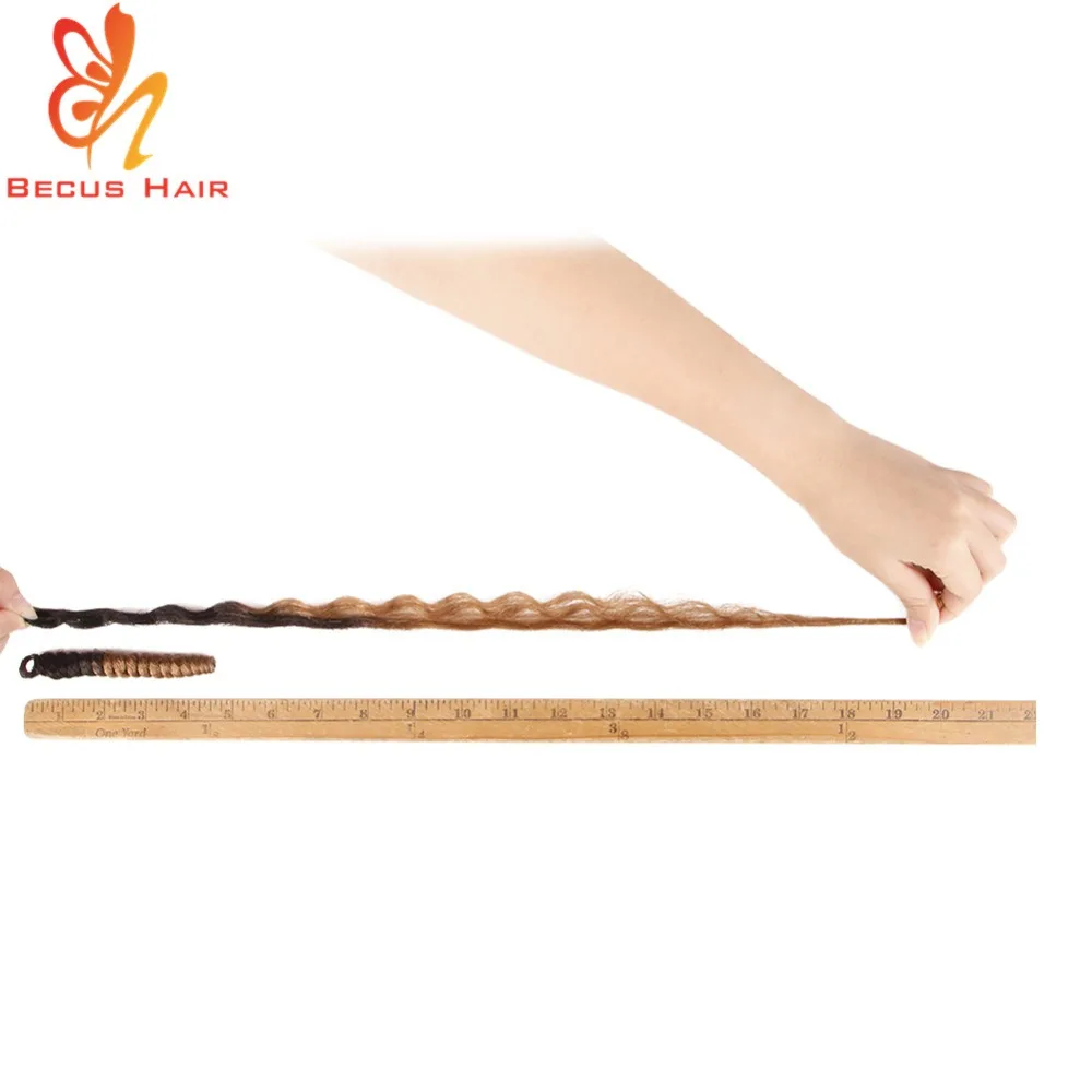 Горячая продажа афро кудрявый искусственный locs Весна Твист марли волос Жезл локон синтетический крючком косы волос