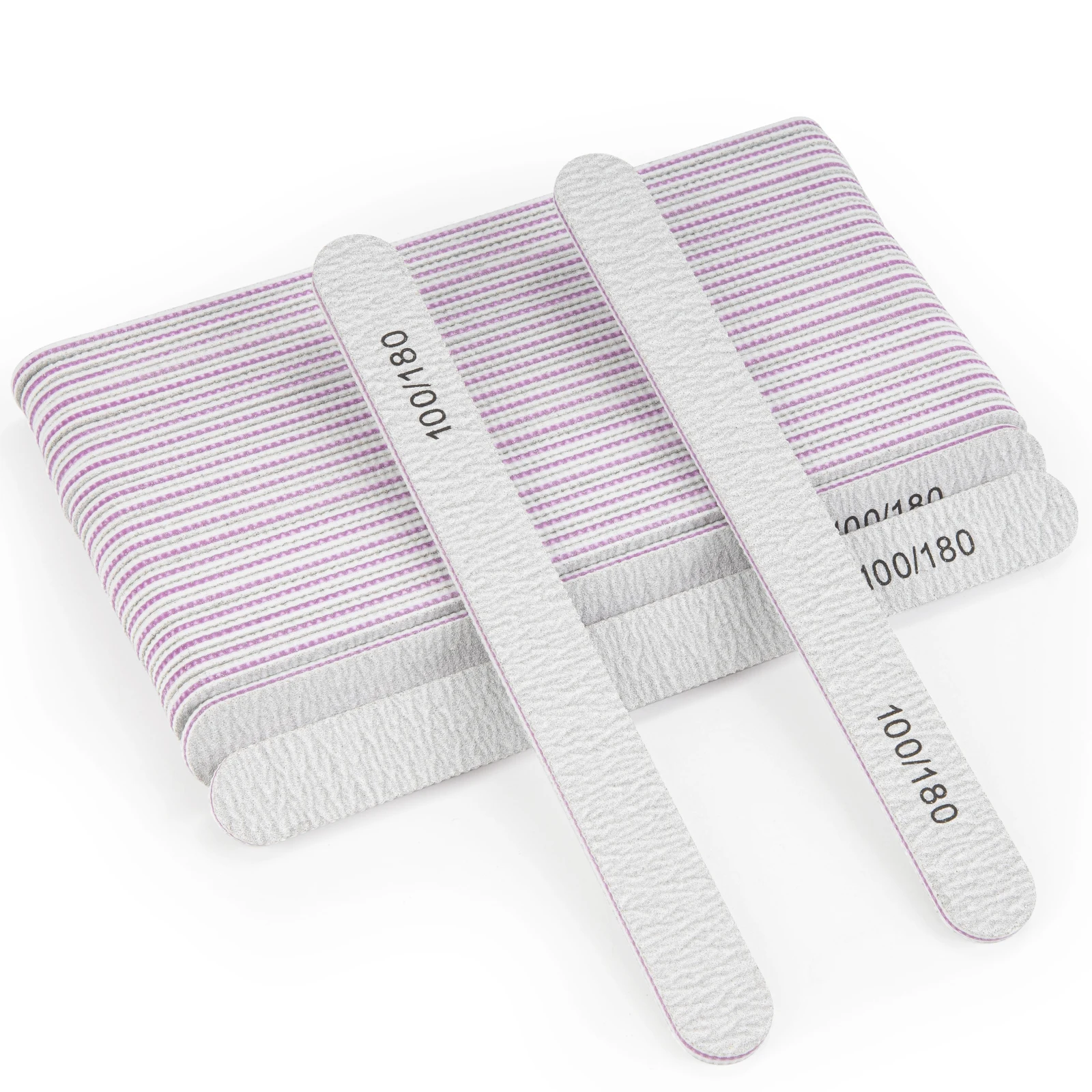 Personalized Custom Logo reusable 100/180 grit 80/80 grit double sided professional nail files