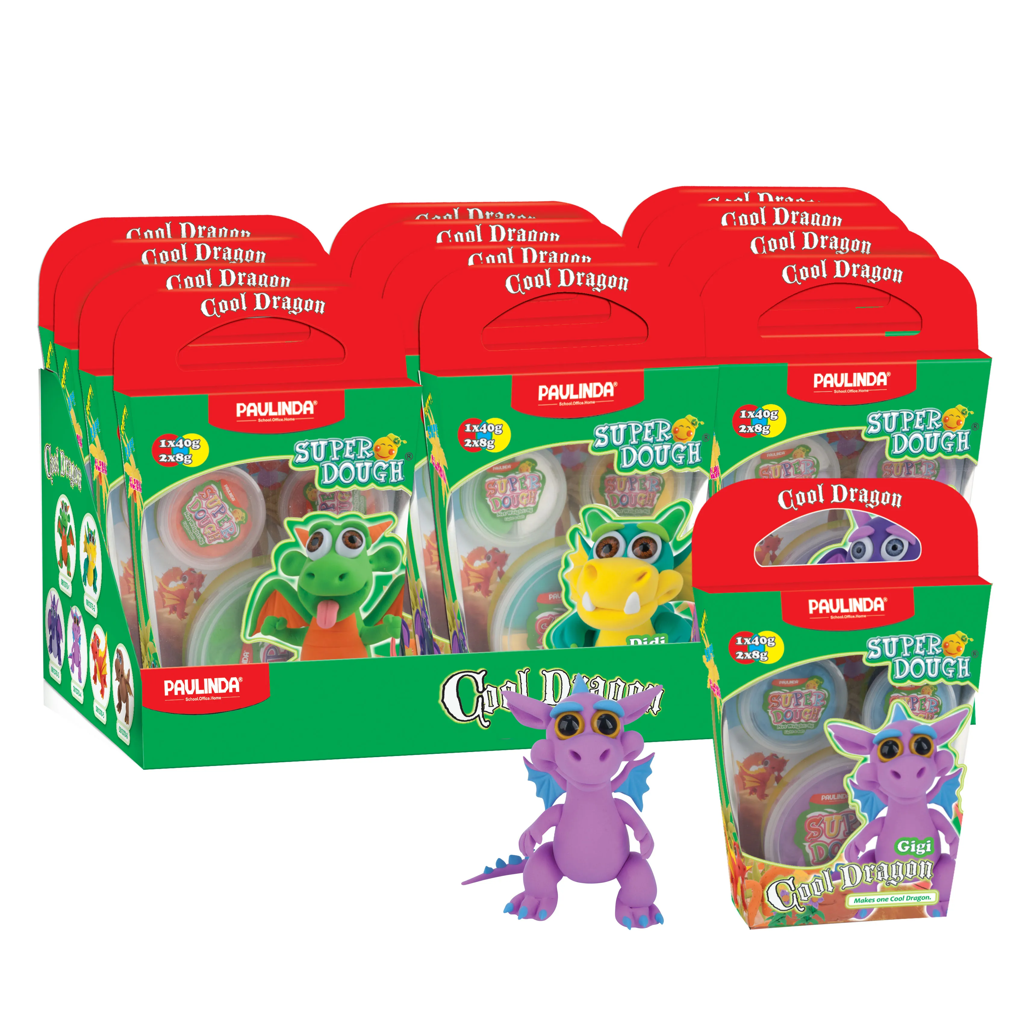 Paulinda Guaranteed Quality Popular Handmade Non-sticky Silky Elastic Playdough Dragon Kit