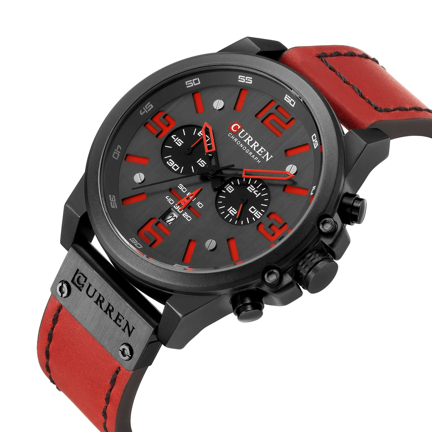 2024 Curren 8314 Mens Watches Top Brand Men Sport Wristwatch Leather Quartz Watch Casual Date Business Male Wristwatches Clock