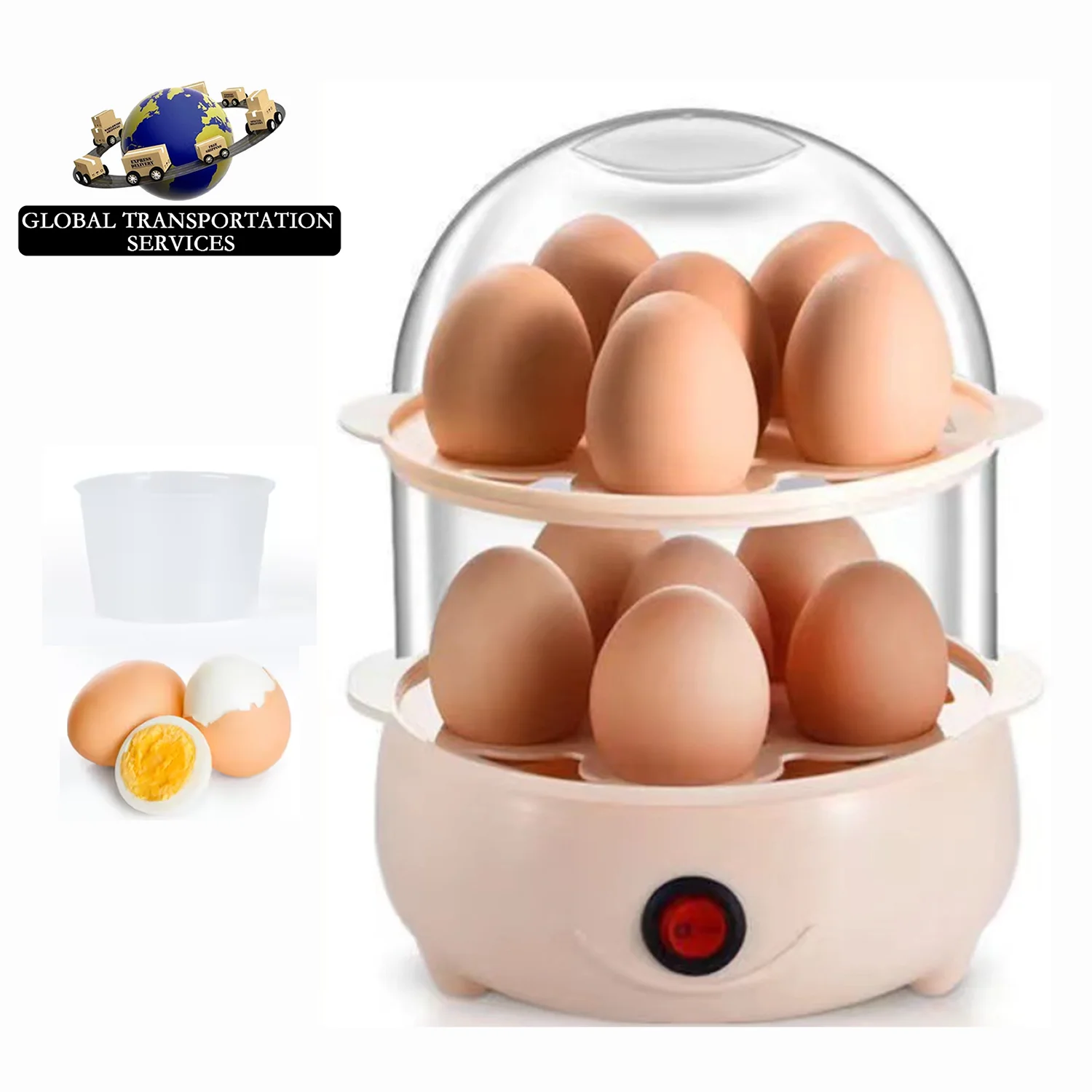 Factory wholesale 2023 New Arrivals Kitchen Double Layer Electric Egg Boiler Holder Penguin Nutricook Rapid Egg Cooker